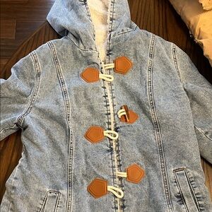 Women's Denim Toggle Jean Jacket